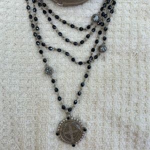 Gorgeous Virgins Saints &  Angels Rosary Necklace
